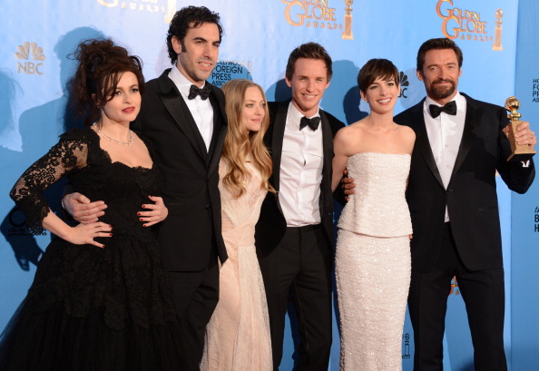 Cast of "Les Miserables" (credit: ROBYN BECK/AFP/Getty Images)