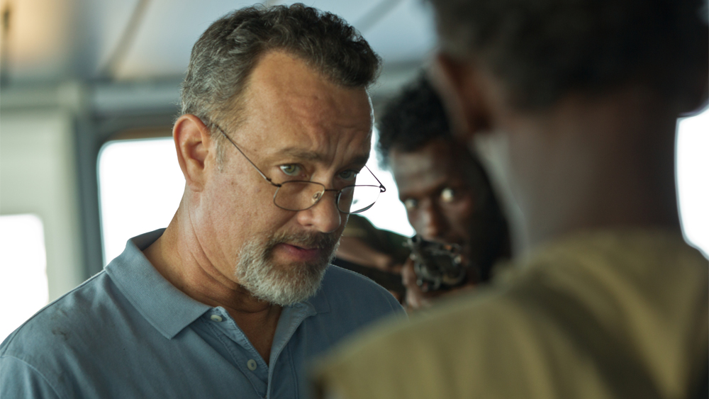 Tom Hanks as "Capt. Richard Phillips" (credit: Columbia Pictures)