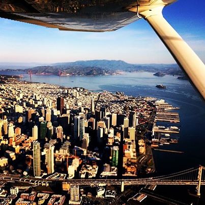 Downtown San Francisco as seen from KCBS Sky 1 (Ron Cervi/KCBS)