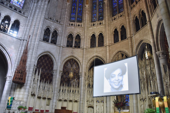 A view of atmposphere at the Ruby Dee Memorial Service at Assembly Hall of the Riverside Church on September 20, 2014 in New York City.  (Photo by Mike Coppola/Getty Images)