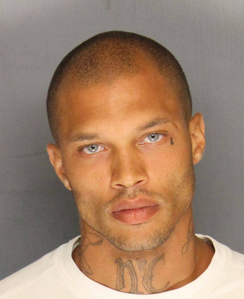 Mugshot of Jeremy Meeks, the suspect and convicted felon responsible for the latest Internet sensation #FelonCrushFriday (Stockton Police)