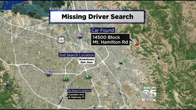 During the search for Melissa Vasquez, Campbell Police said OnStar directed them to Highway 17 and Camden Avenue and Downtown San Jose. Vasquez was found in a ravine along Mount Hamilton Road on October 14, 2014. (CBS)