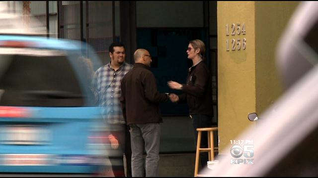 KPIX 5 reporter Mike Sugerman goes to a dispensary to buy medical marijuana for our test. (CBS)