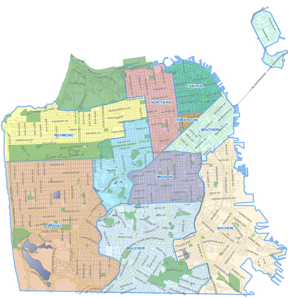 Sfpd Re Drawing District Lines To Reflect Population Shifts