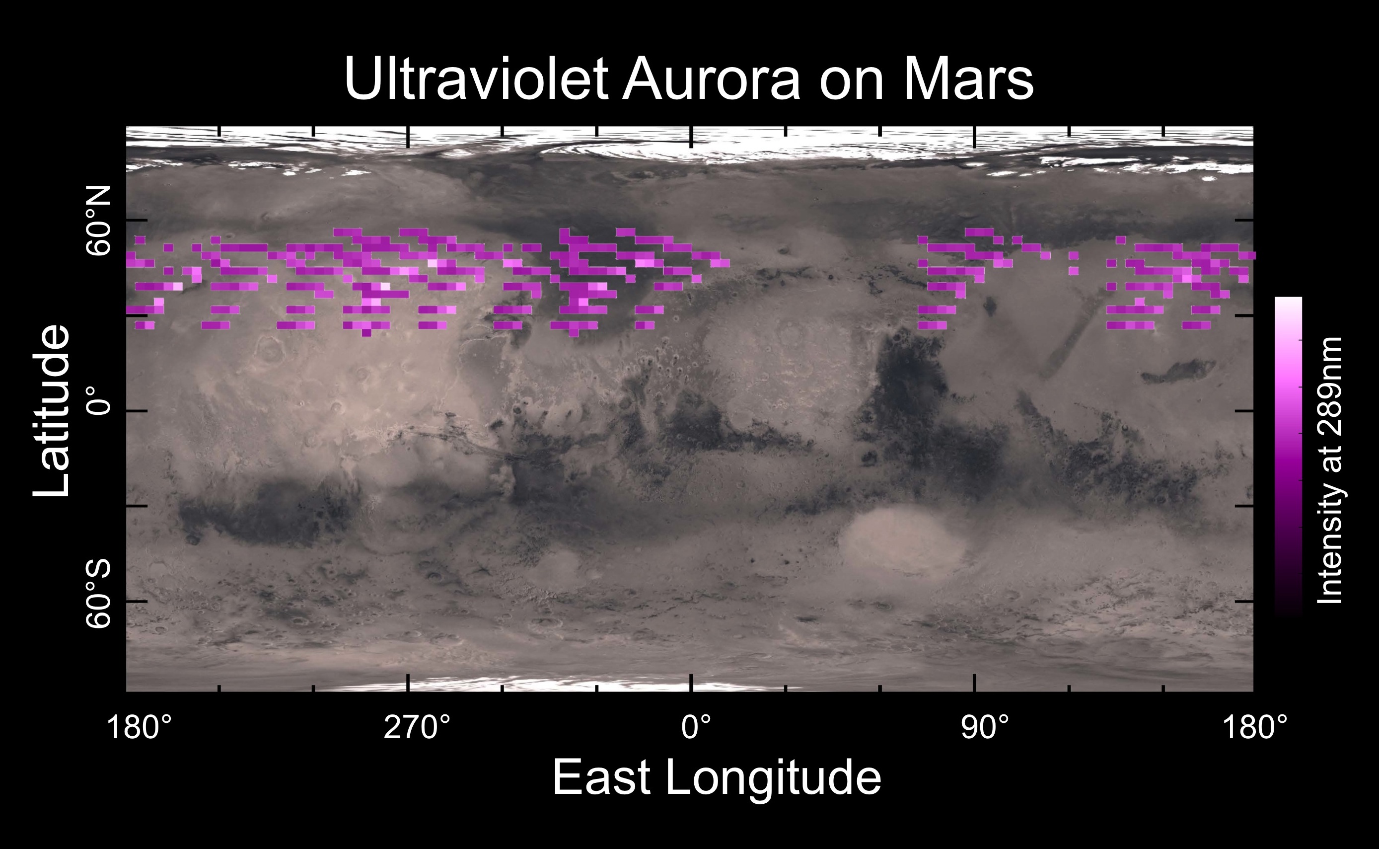 Map of Mars Aurora