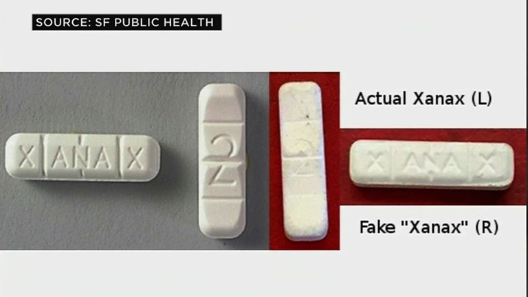 Xanax vs 555 pill