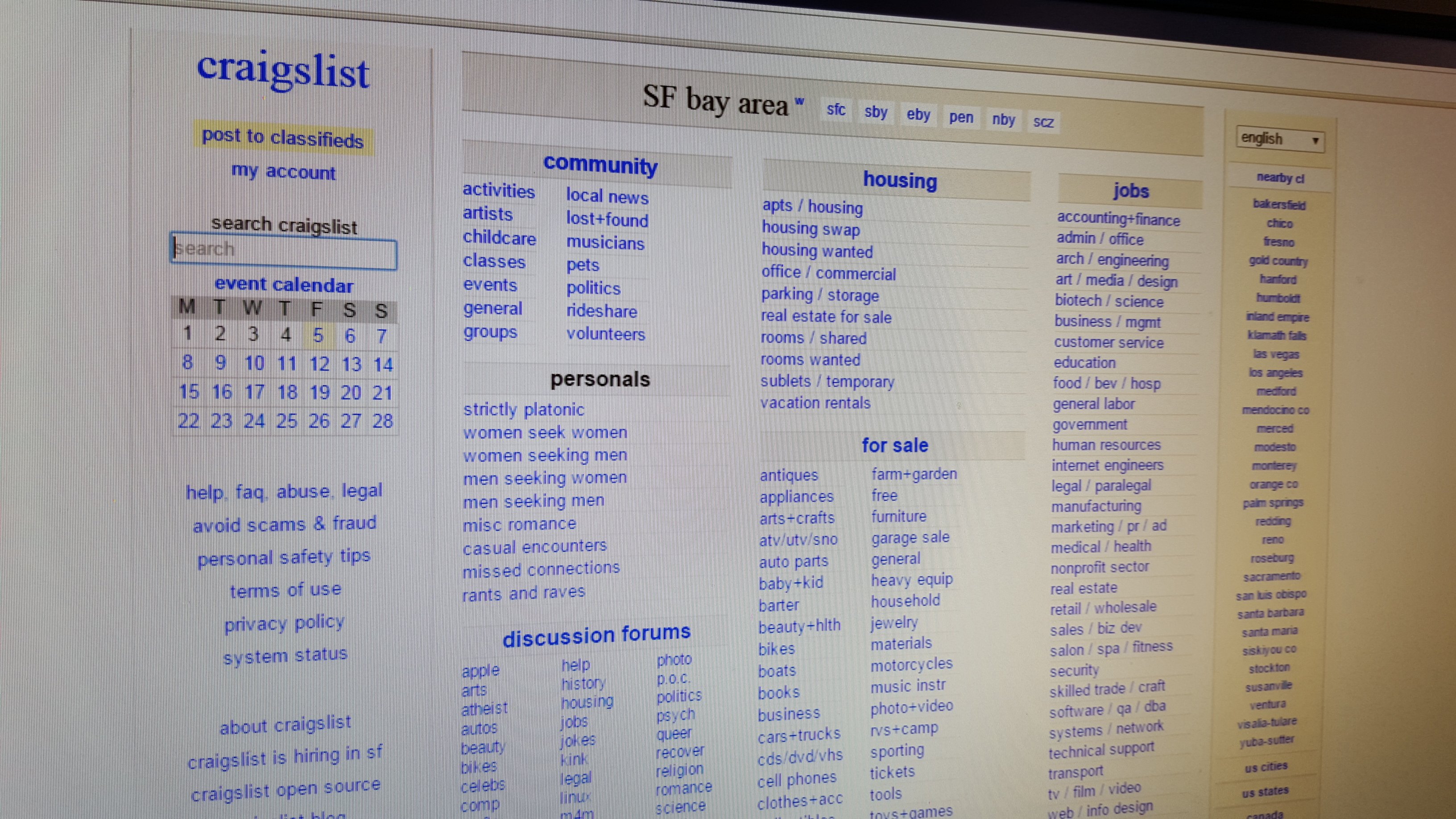 Craigslist Closes Personals Sections In US - CBS San Francisco