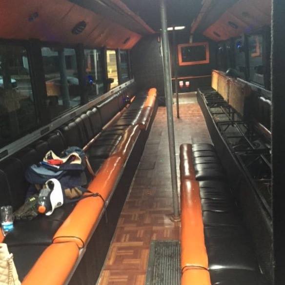 A party bus was stopped by authorities in Marin County Monday with with drugs, alcohol and 33 Marin County teens under 17 years old on board (Central Marin Police Authority). 