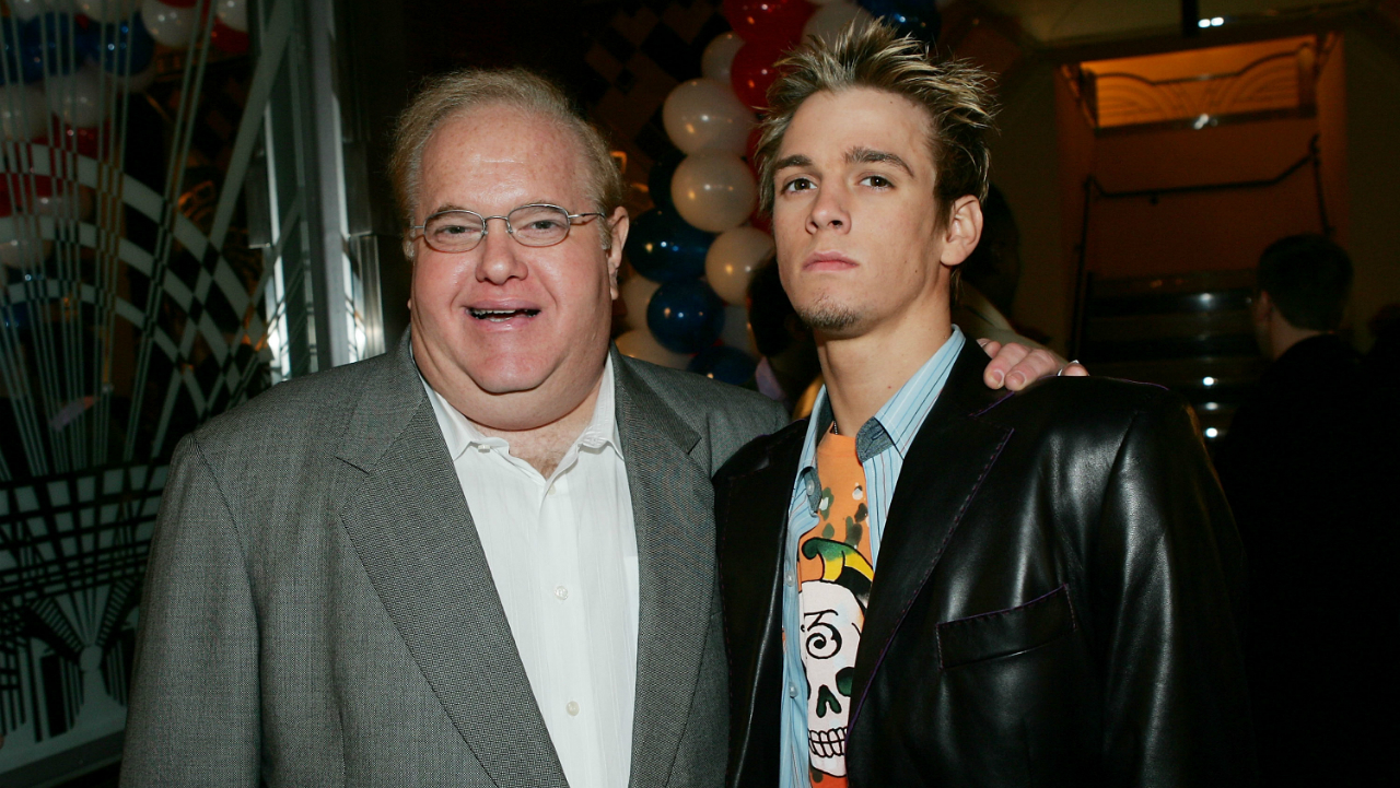 NEW YORK - MARCH 6: Record impresario Lou Perlman and singer Aaron Carter attend the 6th Annual T.J. Martell 'Family' Day' Indoor Carnival Benefit at Cipriani's Fifth Avenue March 6, 2005 in New York City. (Photo by Evan Agostini/Getty Images)