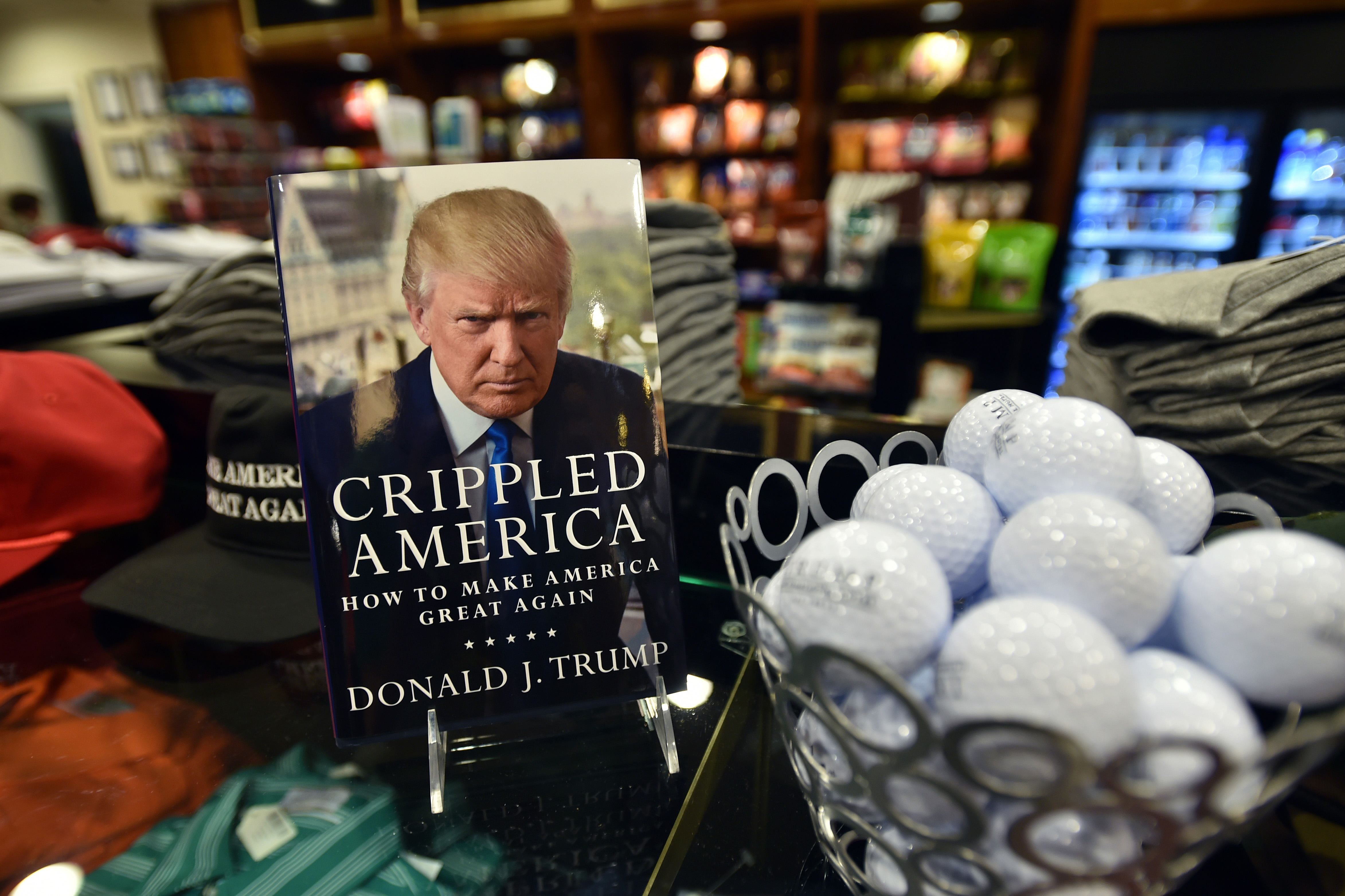 Donald Trump's book is seen for sale at a shop inside the Trump International Hotel in Las Vegas, Nevada.  (JOSH EDELSON/AFP/Getty Images)