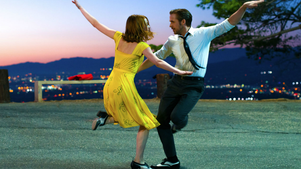 Emma Stone and Ryan Gosling in "La La Land" (credit: Lionsgate)