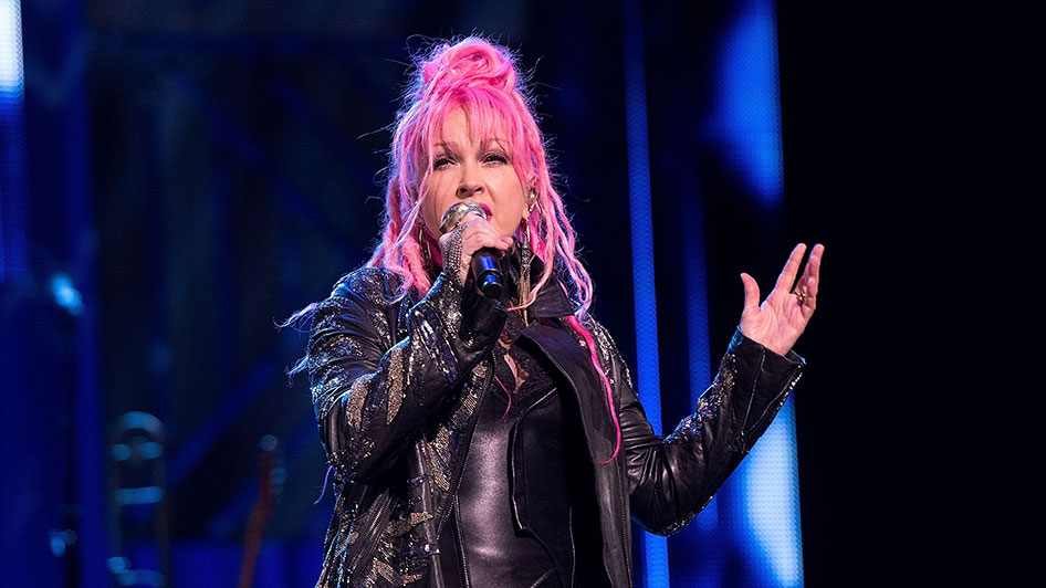 CHICAGO, IL - NOVEMBER 12: Cyndi Lauper performs at the "America Salutes You" Concert Honoring Military, Veterans, And Their Families at Rosemont Theatre on November 12, 2016 in Chicago, Illinois. (Photo by Daniel Boczarski/Getty Images for Civic Entertainment)