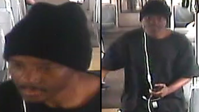 Surveillance photos of armed robbery suspect on Fremont-bound BART train in Hayward on September 11, 2017. (BART Police)