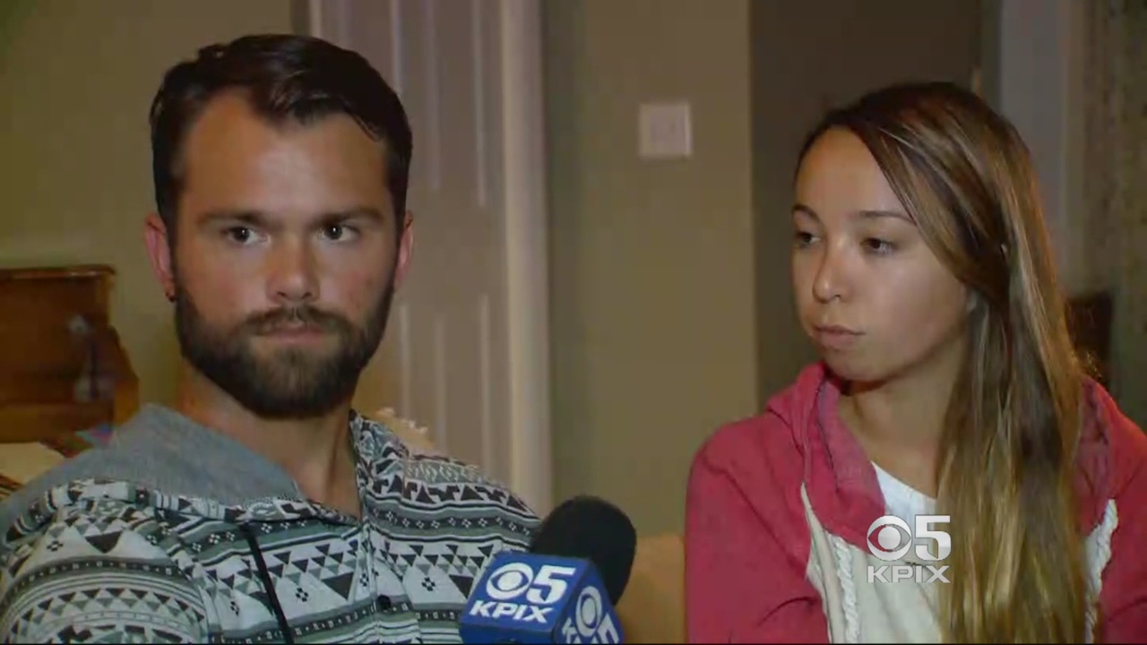 Jeff Christerson and his girlfriend Jenna Kroboth survived the October 1, 2017 massacre during a music festival in Las Vegas. (CBS)