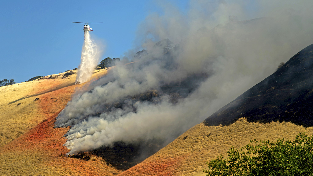 Marsh Complex Fire in Contra Costa County