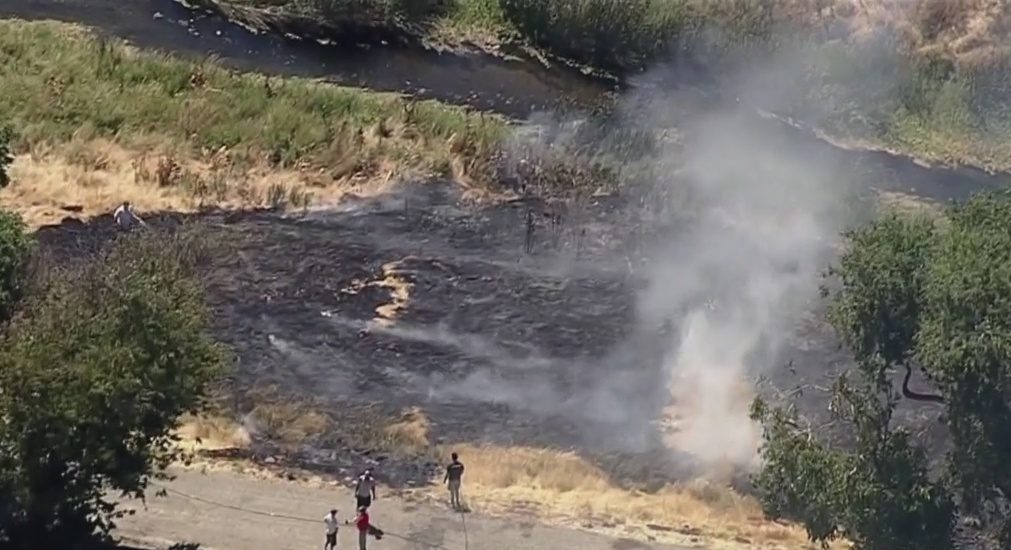 Fires Along Iron Horse Trail In Concord, Pleasant Hill Determined To Be Arson - CBS San Francisco