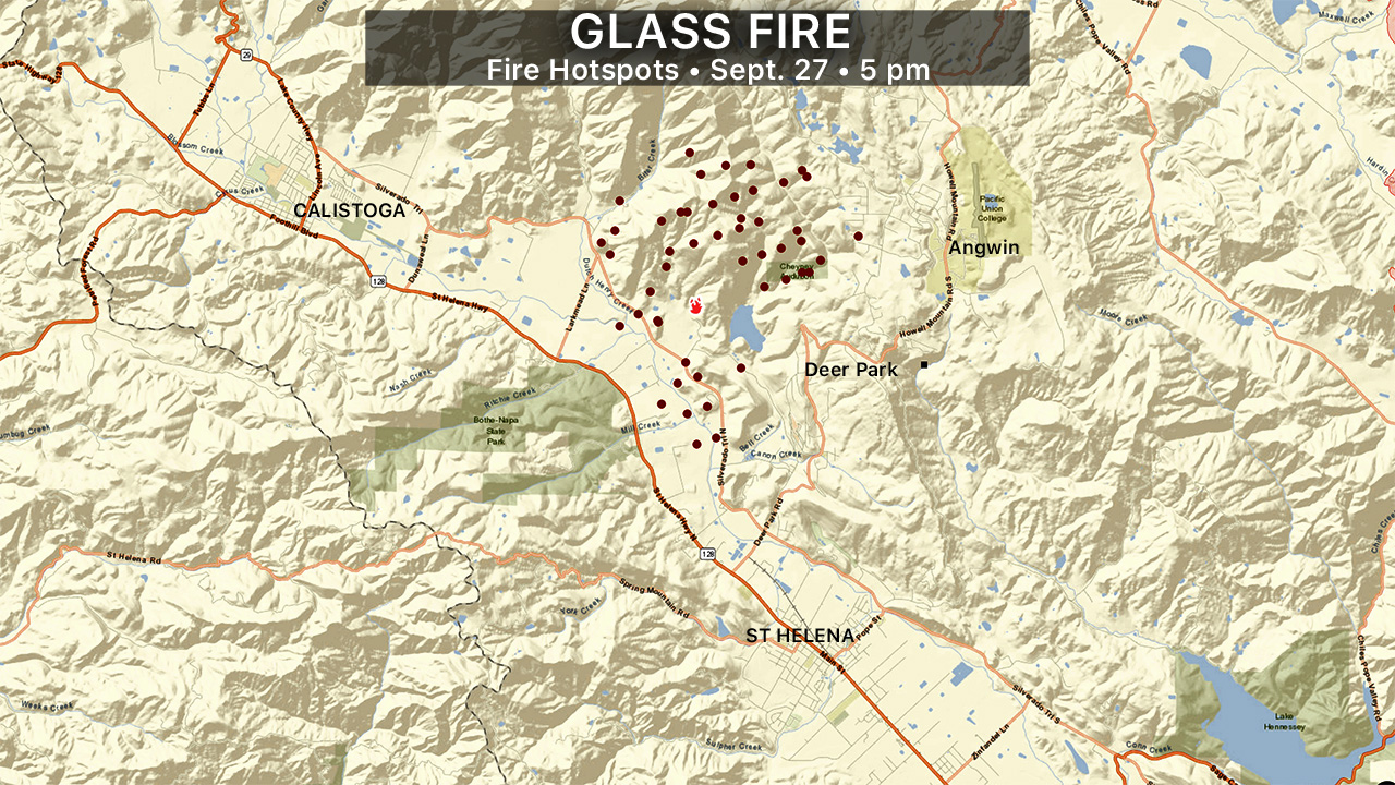 Glass Fire - Hotspots