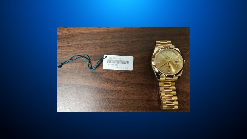 Prosecutors said this Rolex watch given to former San Francisco Public Works Director Mohammed Nuru as a bribe. (U.S. Attorney's Office)