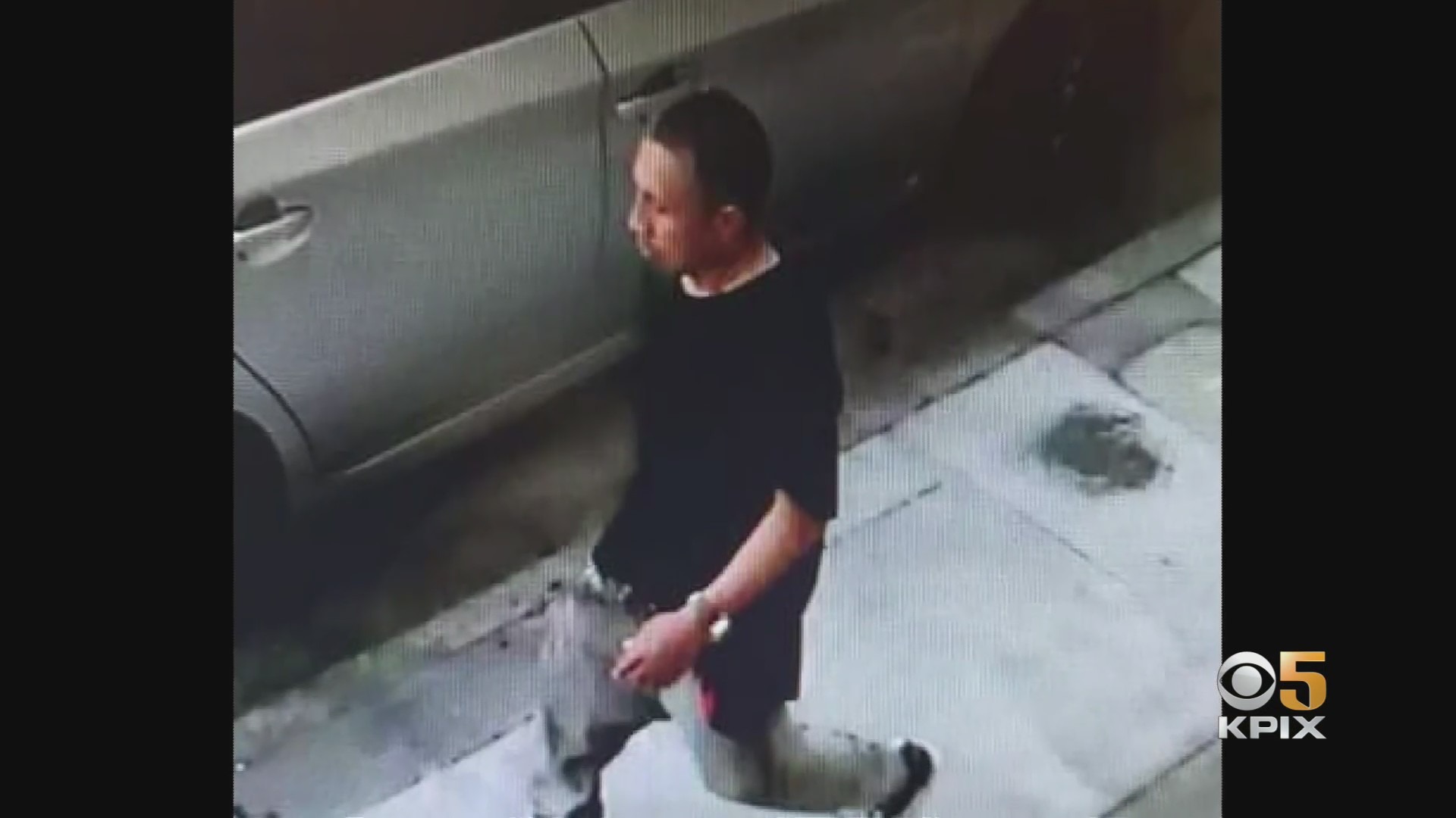 Picture from law enforcement source of man suspected in stabbing of 94-year-old woman near Post and Leavenworth in San Francisco's Tenderloin on June 16, 2021. (CBS)