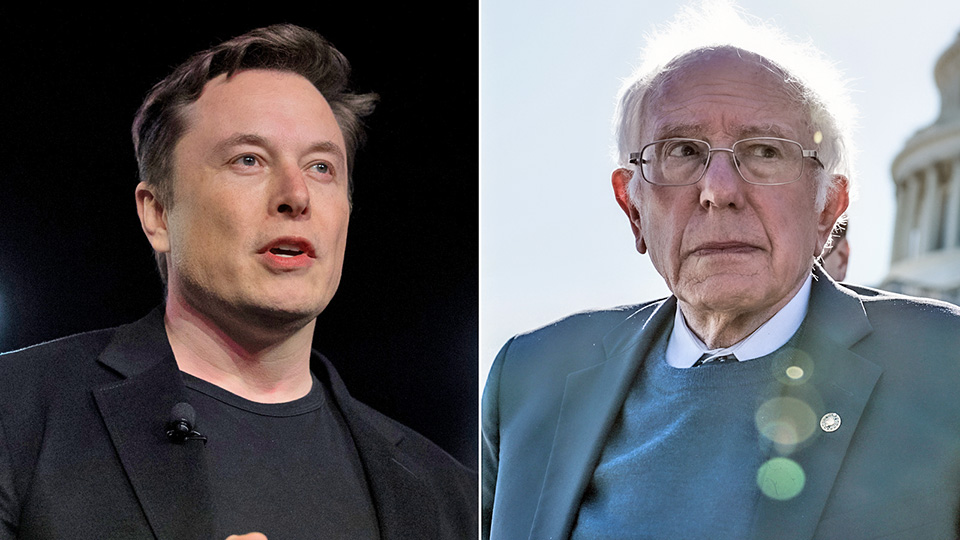 Elon Musk Trolls Bernie Sanders on Twitter: ‘I Keep Forgetting You’re Still Alive’