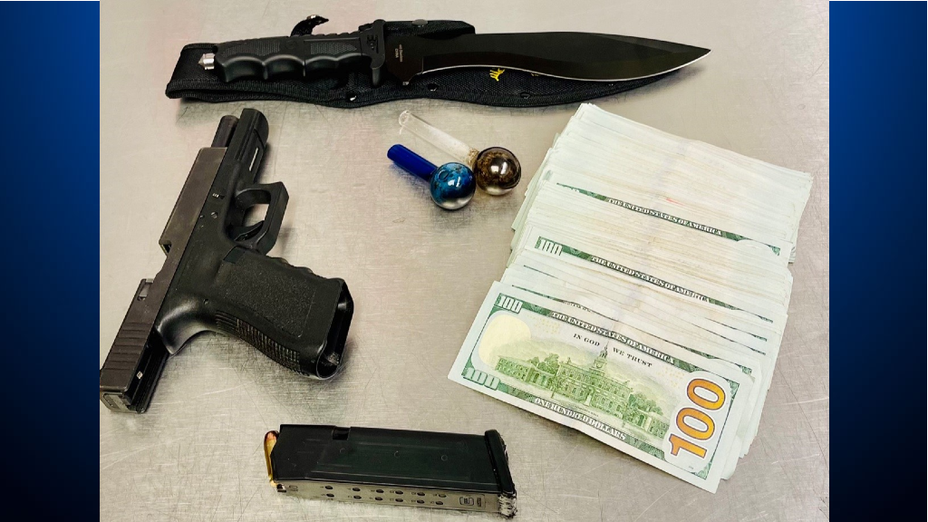 Officers said these items were seized during a traffic stop in Petaluma on December 28, 2021. (Petaluma Police Department)