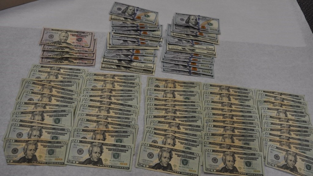 Money seized during the arrests of two people suspected in several San Francisco bank robberies. (San Francisco Police Department)