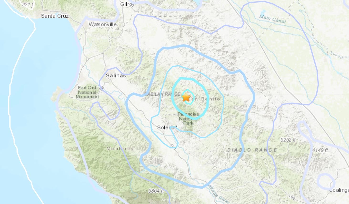 4.1 Magnitude Quake Rattles South Bay Near Soledad